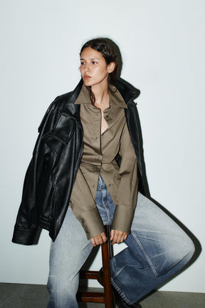 Fitted Hem Shirt