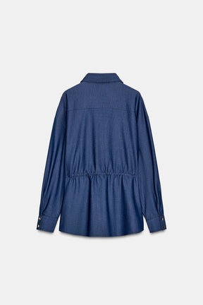 DRAWSTRING SAFARI SHIRT