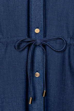 DRAWSTRING SAFARI SHIRT