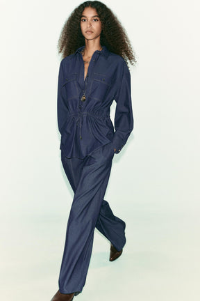 Wide-leg Trousers