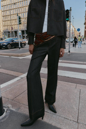 TOPSTITCH TROUSERS