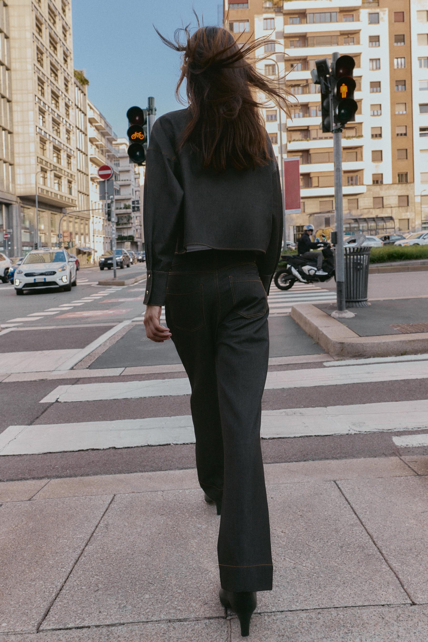 TOPSTITCH TROUSERS