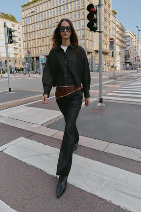 TOPSTITCH TROUSERS