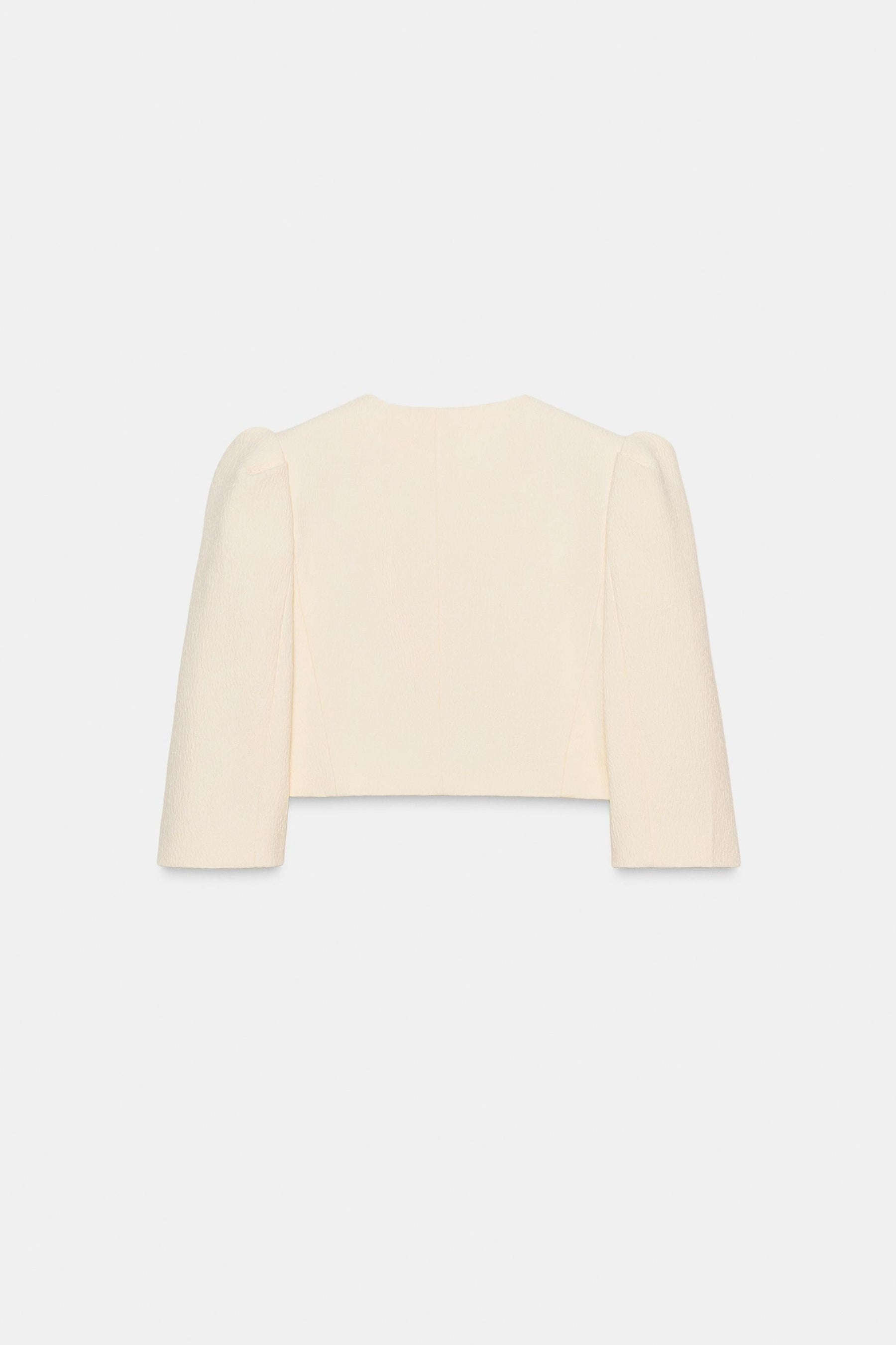 SHORT PUFF-SLEEVE BLAZER - Image 7