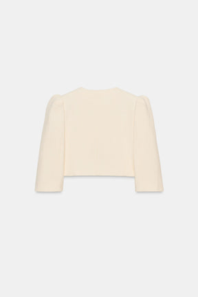 SHORT PUFF-SLEEVE BLAZER - Image 7