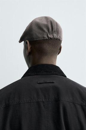 FLANNEL HOUNDSTOOTH BERET - Image 3