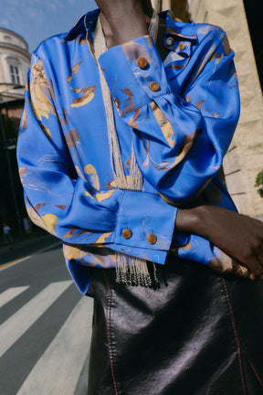 Floral Satin Shirt