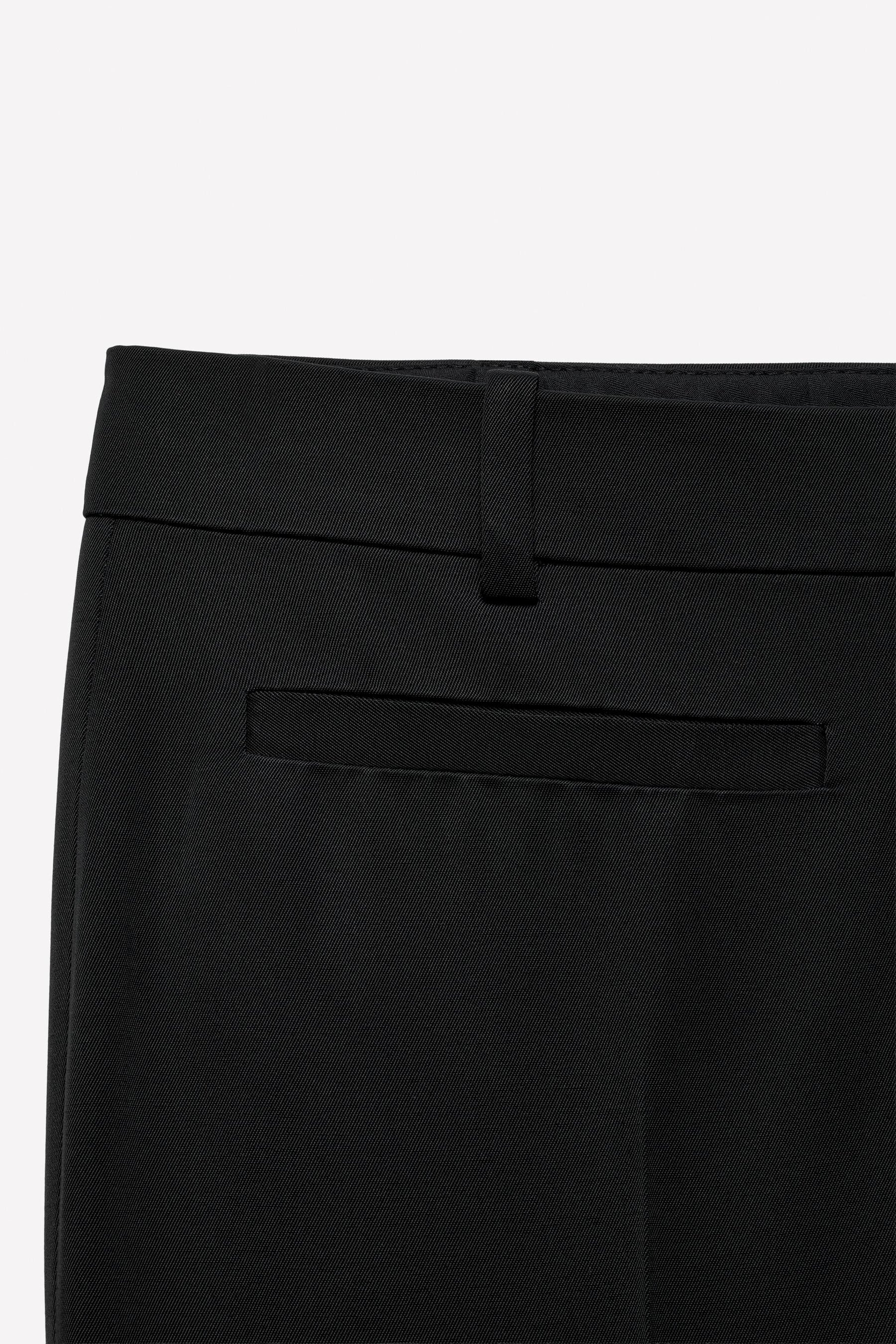 Cropped wool trousers