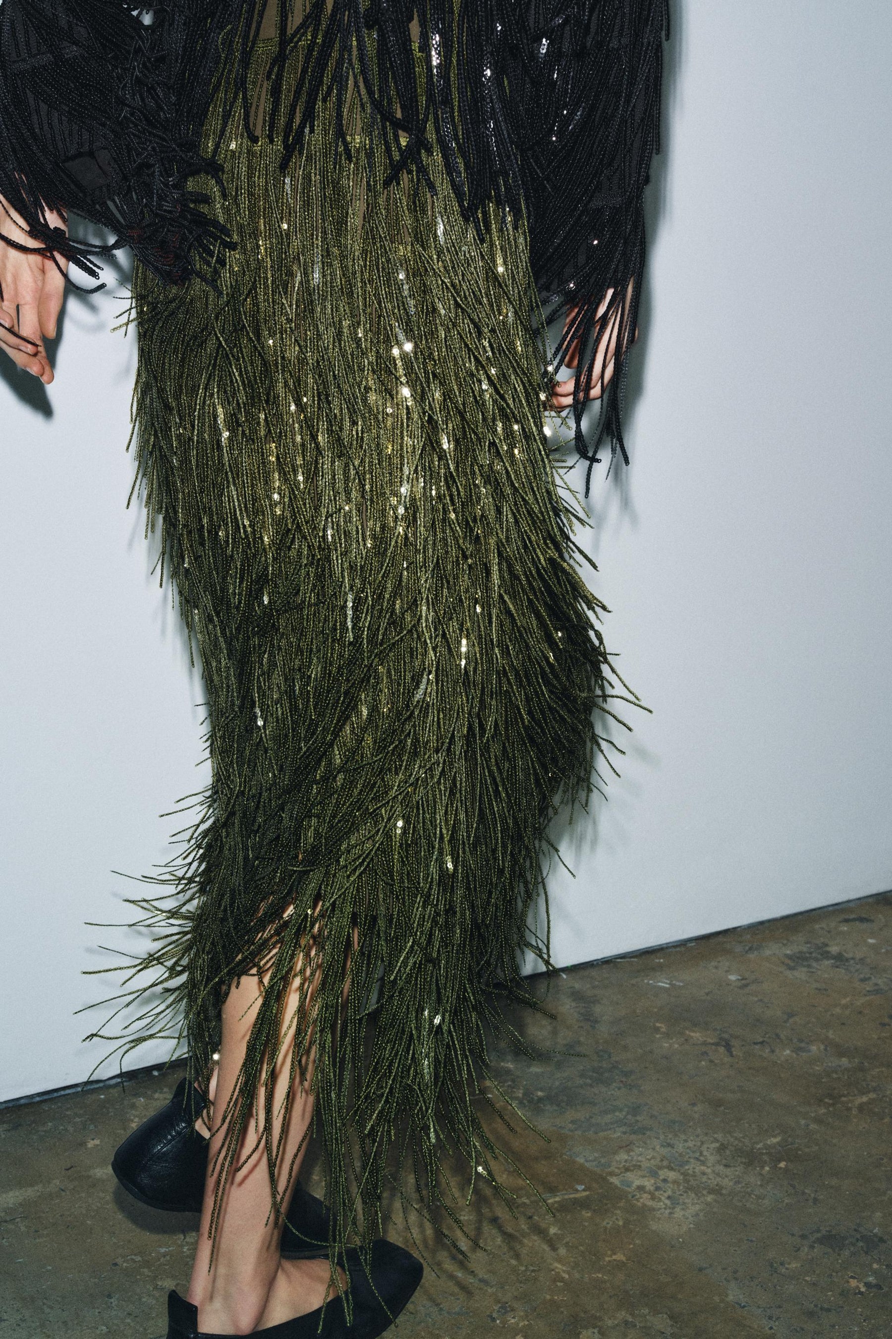 Sequin Fringe Fashion Skirt