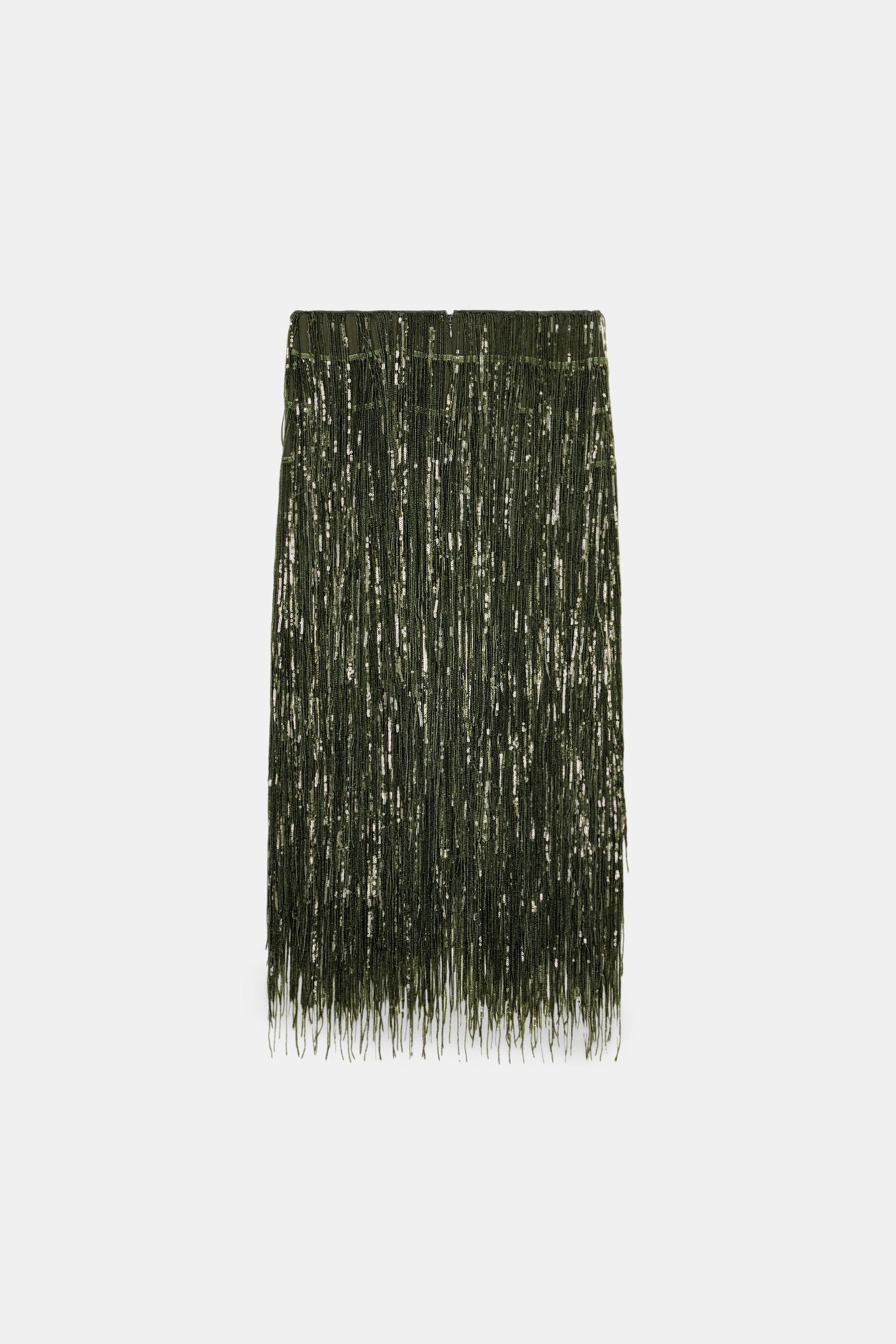 Sequin Fringe Fashion Skirt