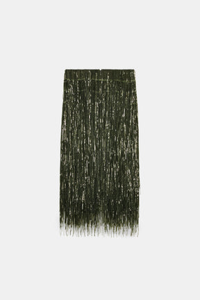 Sequin Fringe Fashion Skirt