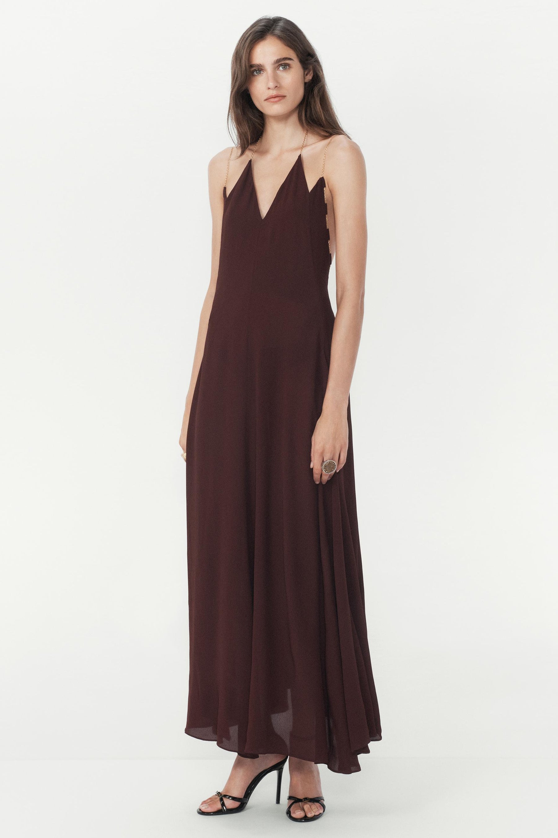 Camisole Dress with Chain