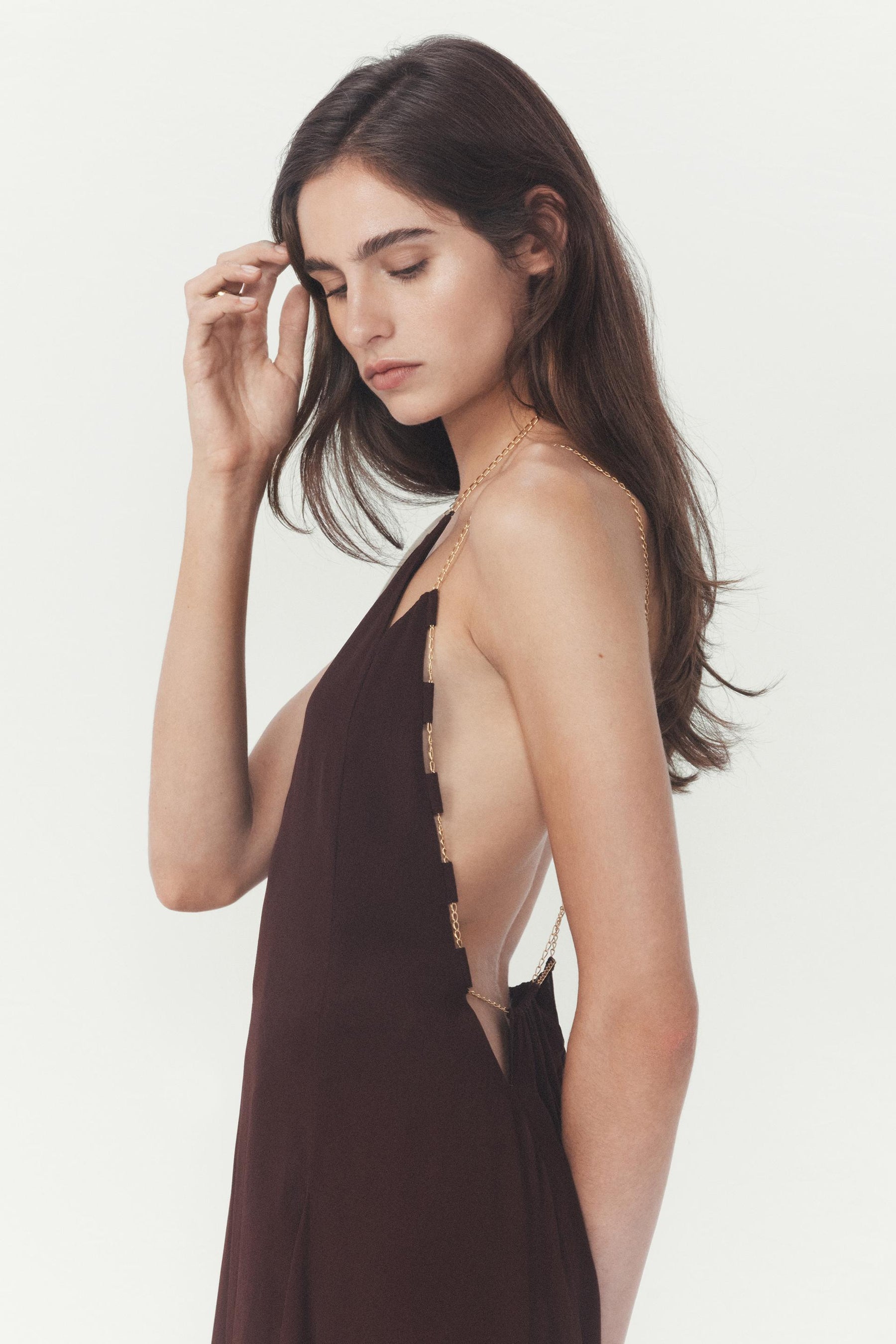 Camisole Dress with Chain