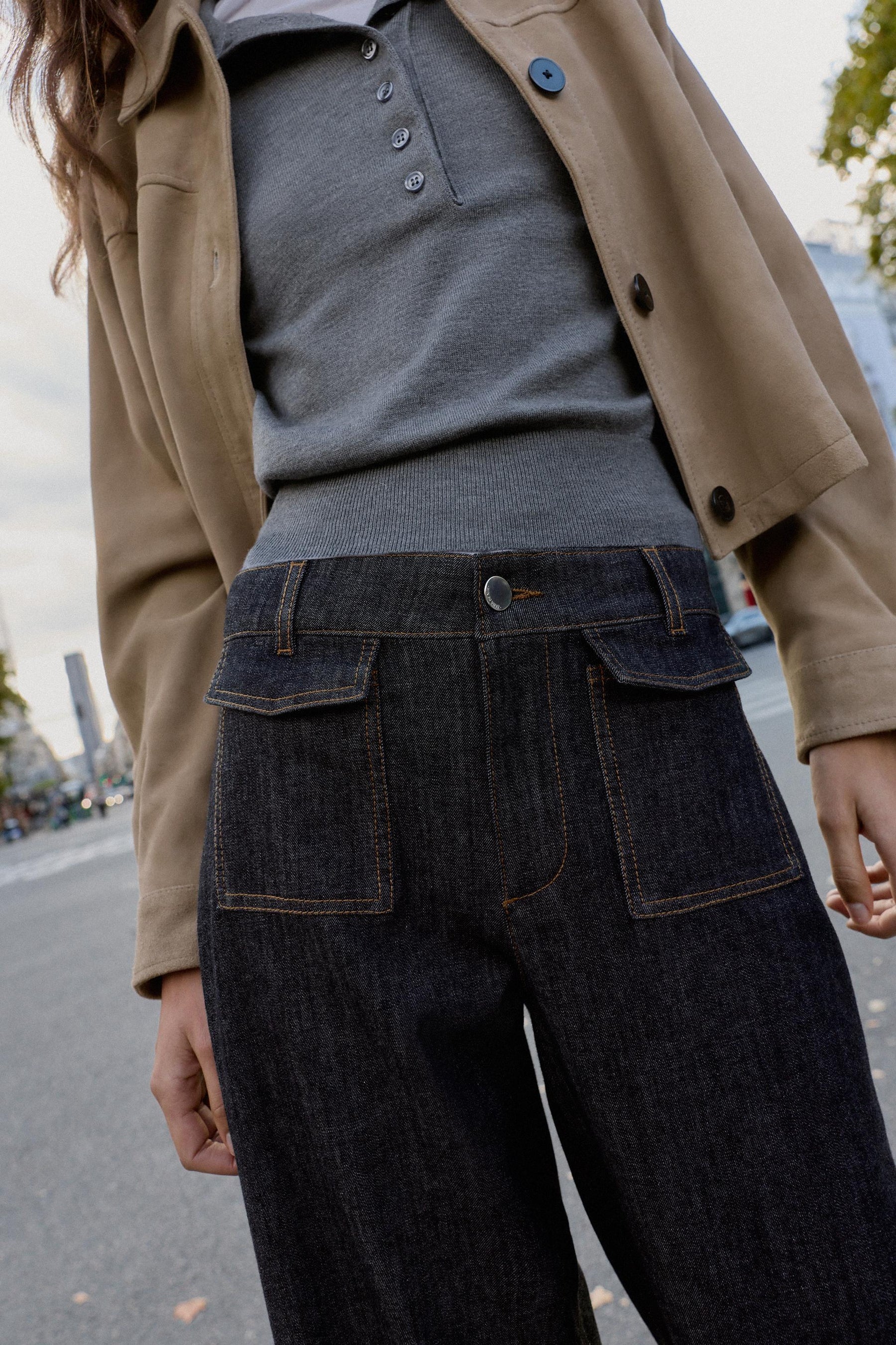 Mid-Waist Culottes with Pockets