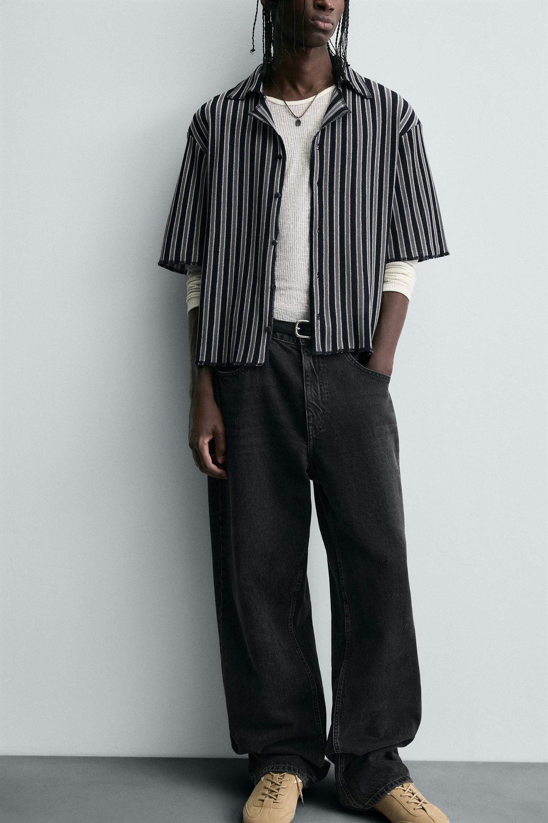 STRIPED JACQUARD SHIRT - Image 5