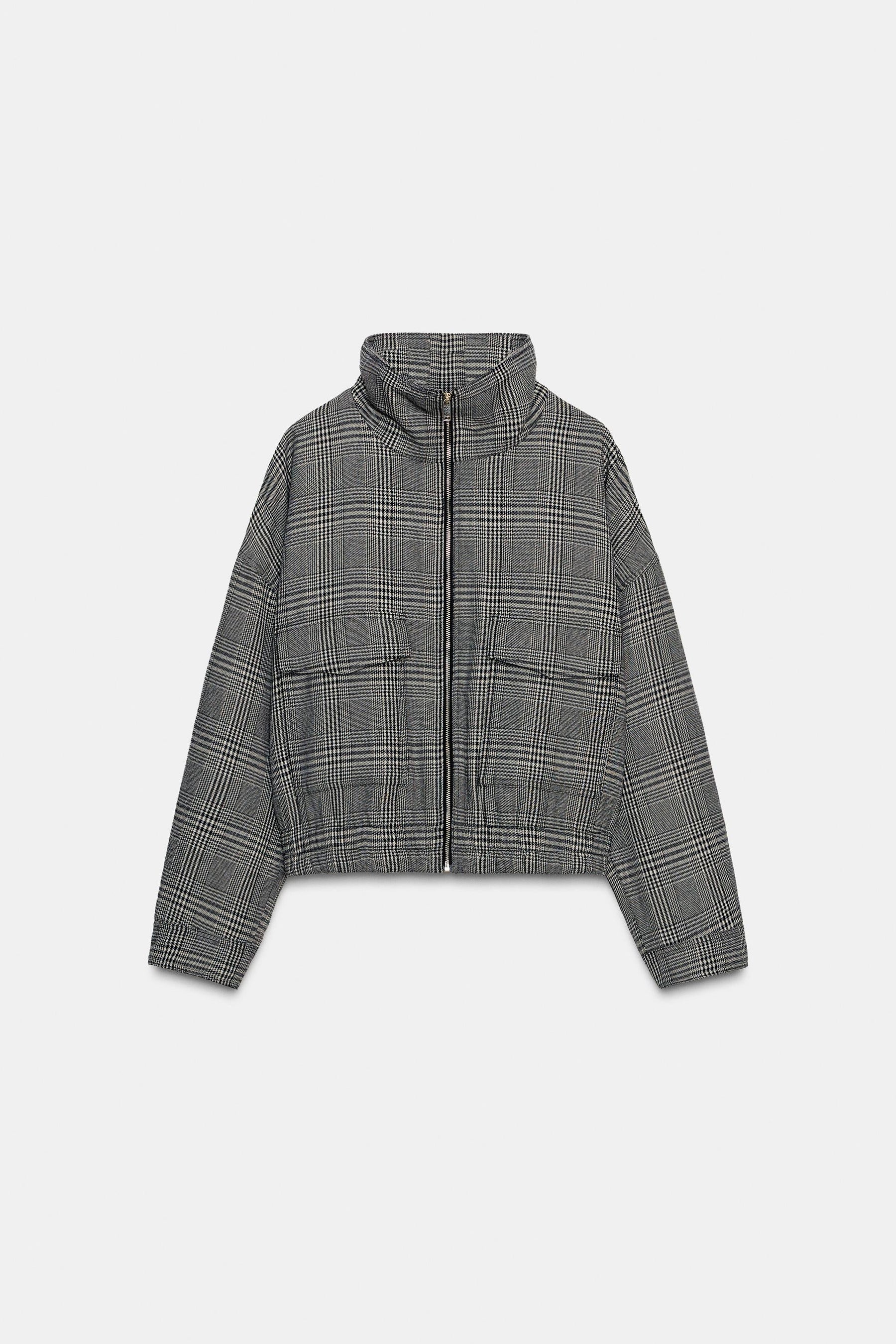 Houndstooth Bomber Jacket