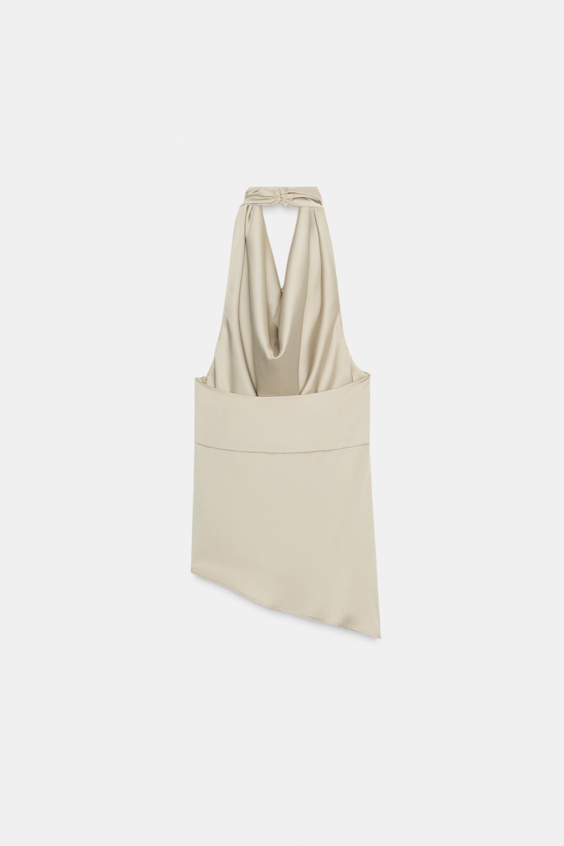 ASYMMETRIC SATIN TOP