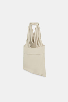 ASYMMETRIC SATIN TOP