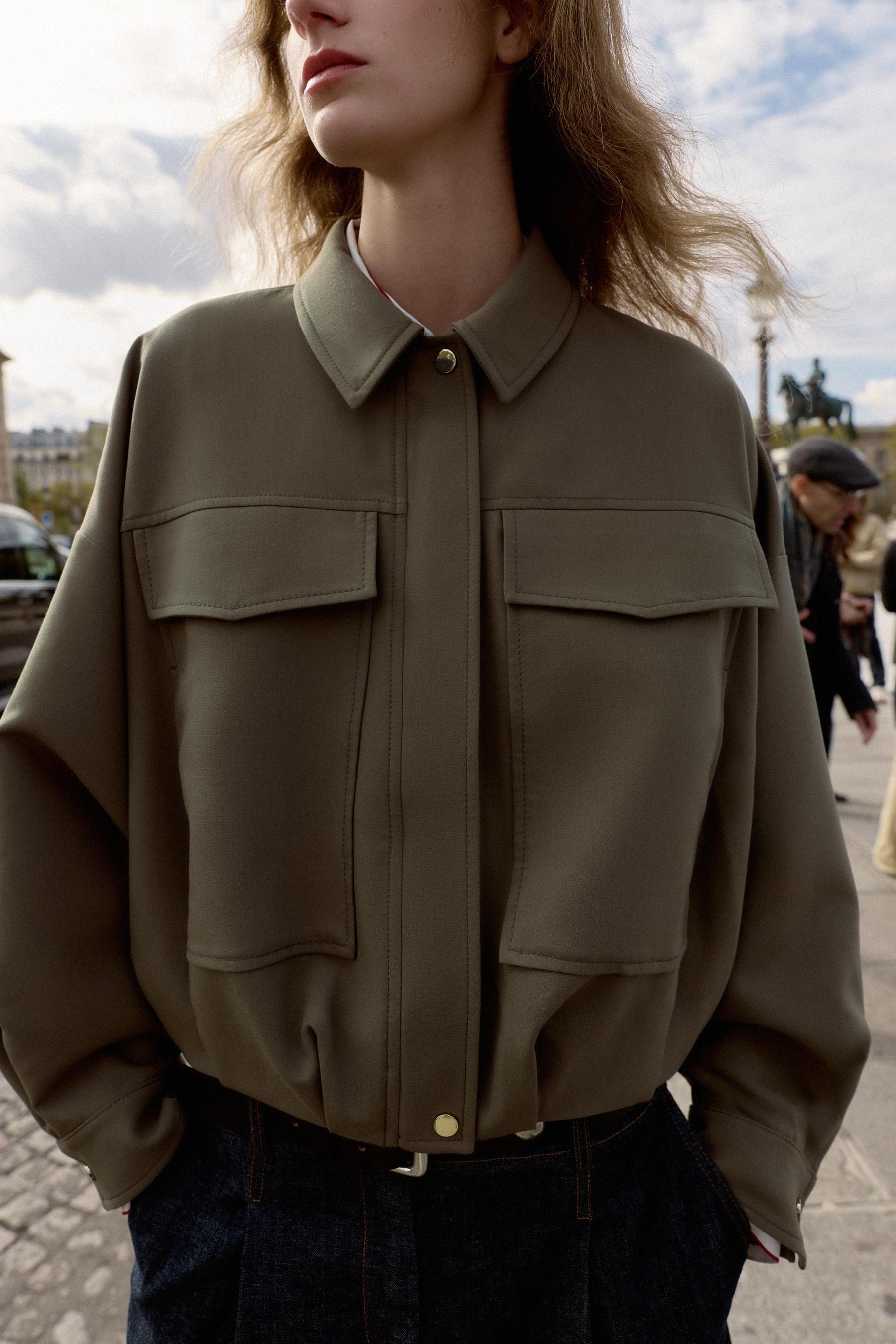 BOMBER JACKET WITH LARGE POCKETS - Image 5