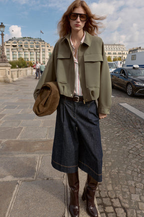 BOMBER JACKET WITH POCKETS