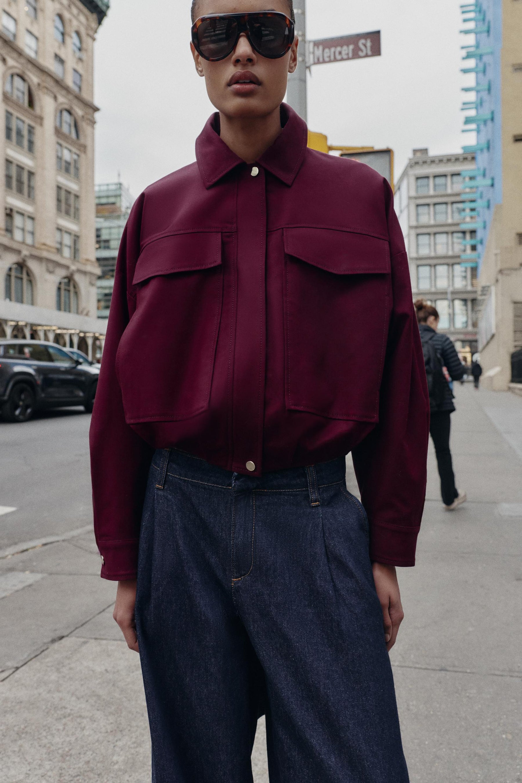 BOMBER JACKET WITH LARGE POCKETS - Image 2