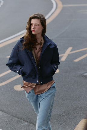 HIGH-NECK BOMBER JACKET