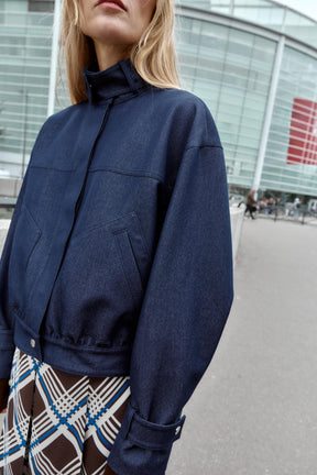 HIGH-NECK BOMBER JACKET - Image 8