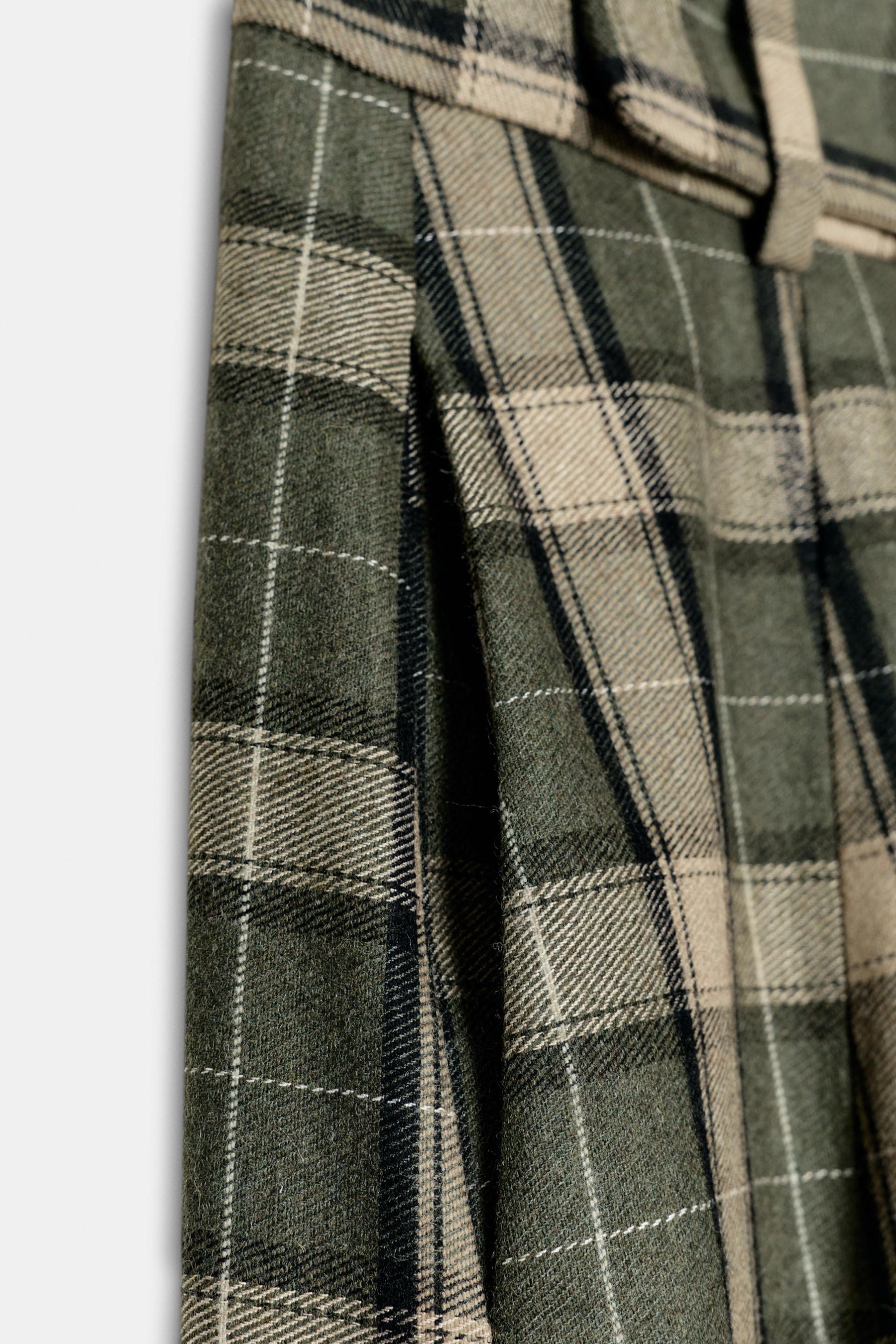 Wide-Leg Wool Trousers