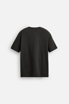 STRIPED GRANDAD COLLAR T-SHIRT - Image 7