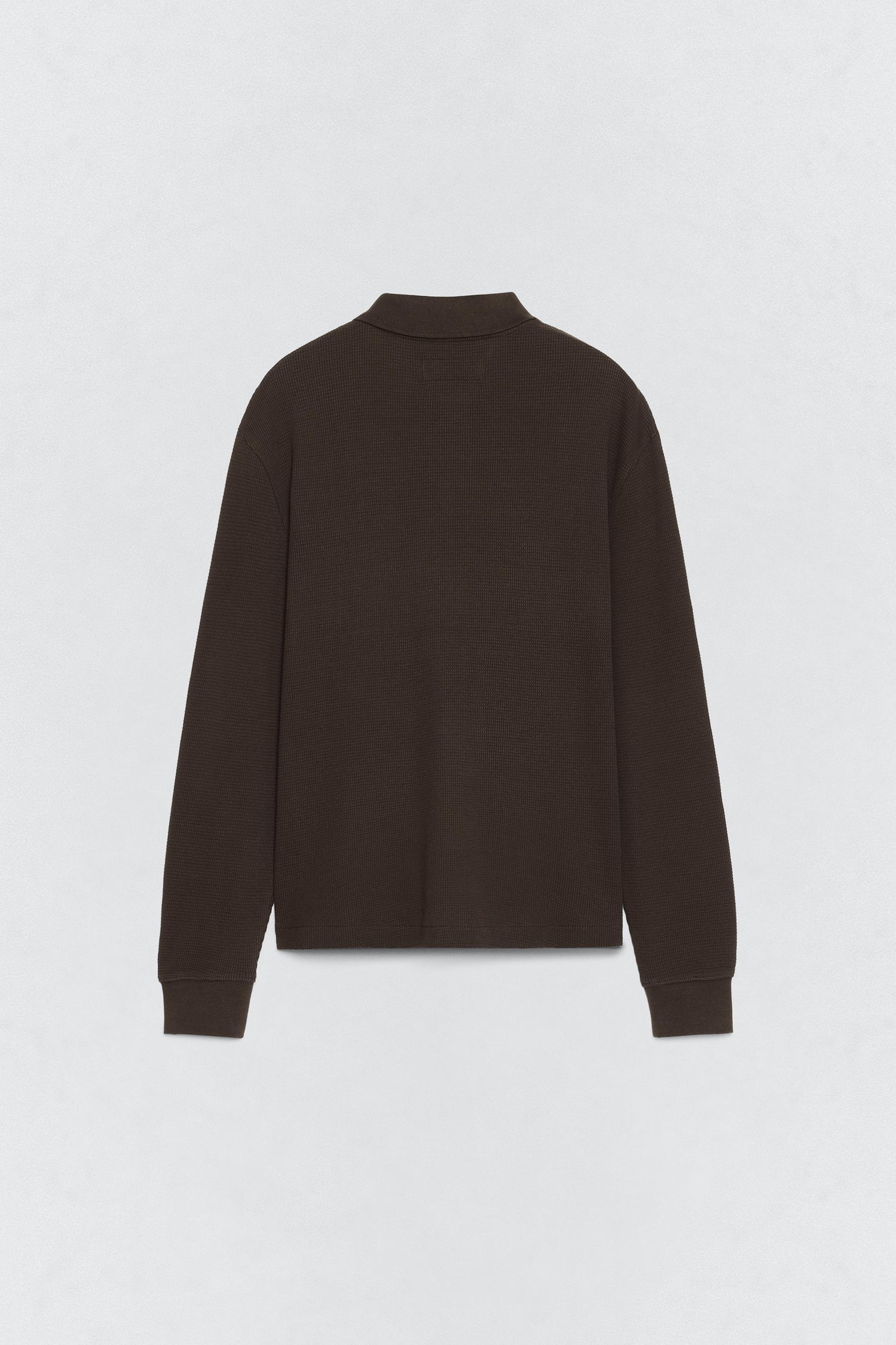 POLOSHIRT MIT WAFFELSTRUKTUR SOSHIOTSUKI