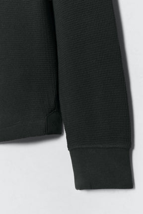 WAFFLE-KNIT TEXTURED POLO SHIRT SOSHIOTSUKI x - Image 3