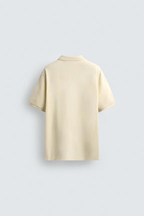 WASHED TEXTURED PIQUÉ POLO SHIRT - Image 7