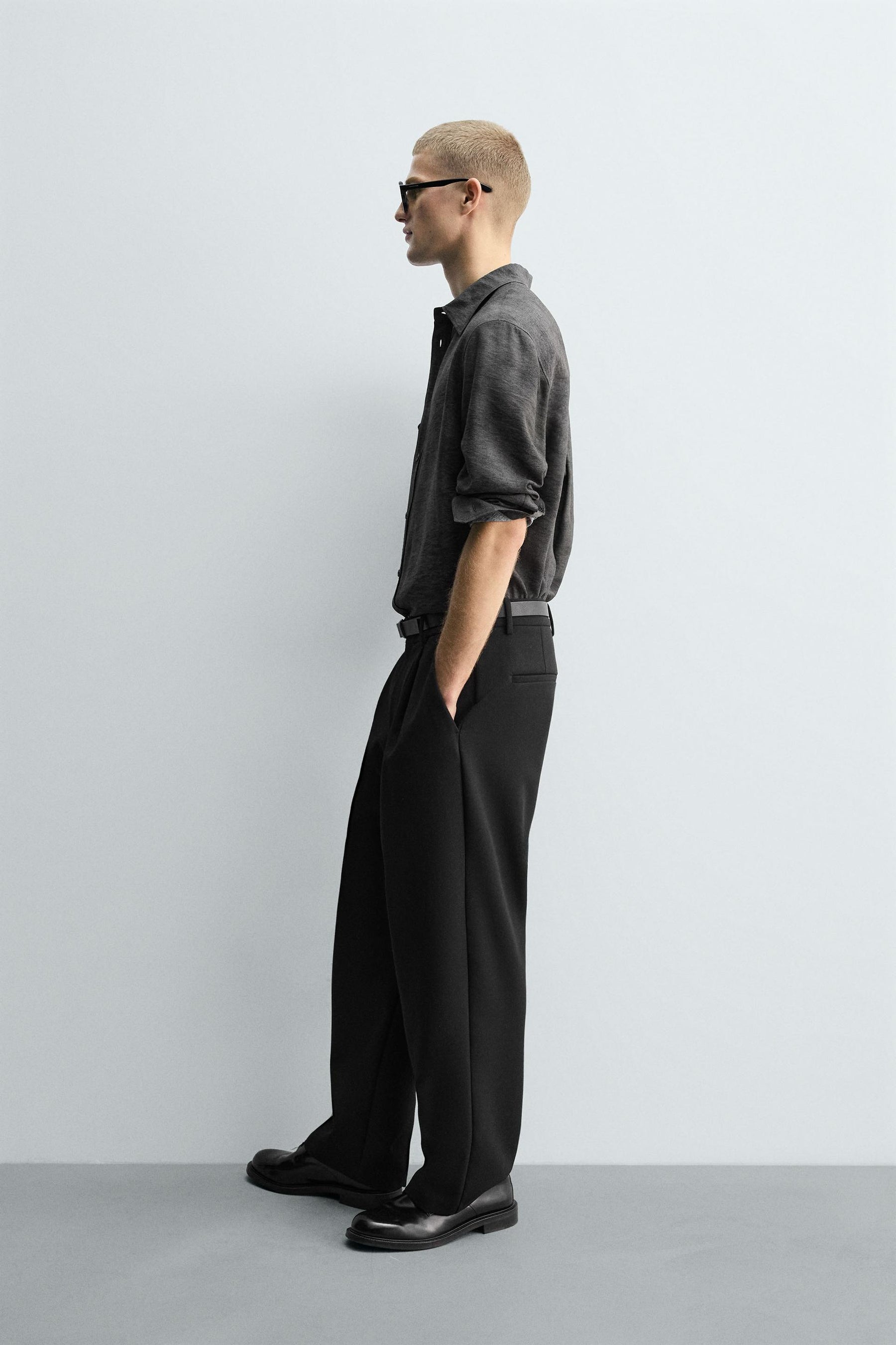 TEXTURED PRINT SHIRT - Image 4