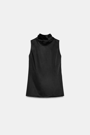Satin Sleeveless Fashion Top