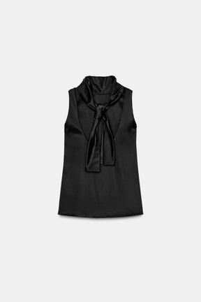 Satin Sleeveless Fashion Top
