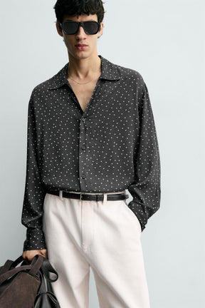 FLOWING POLKA DOT SHIRT - Image 5