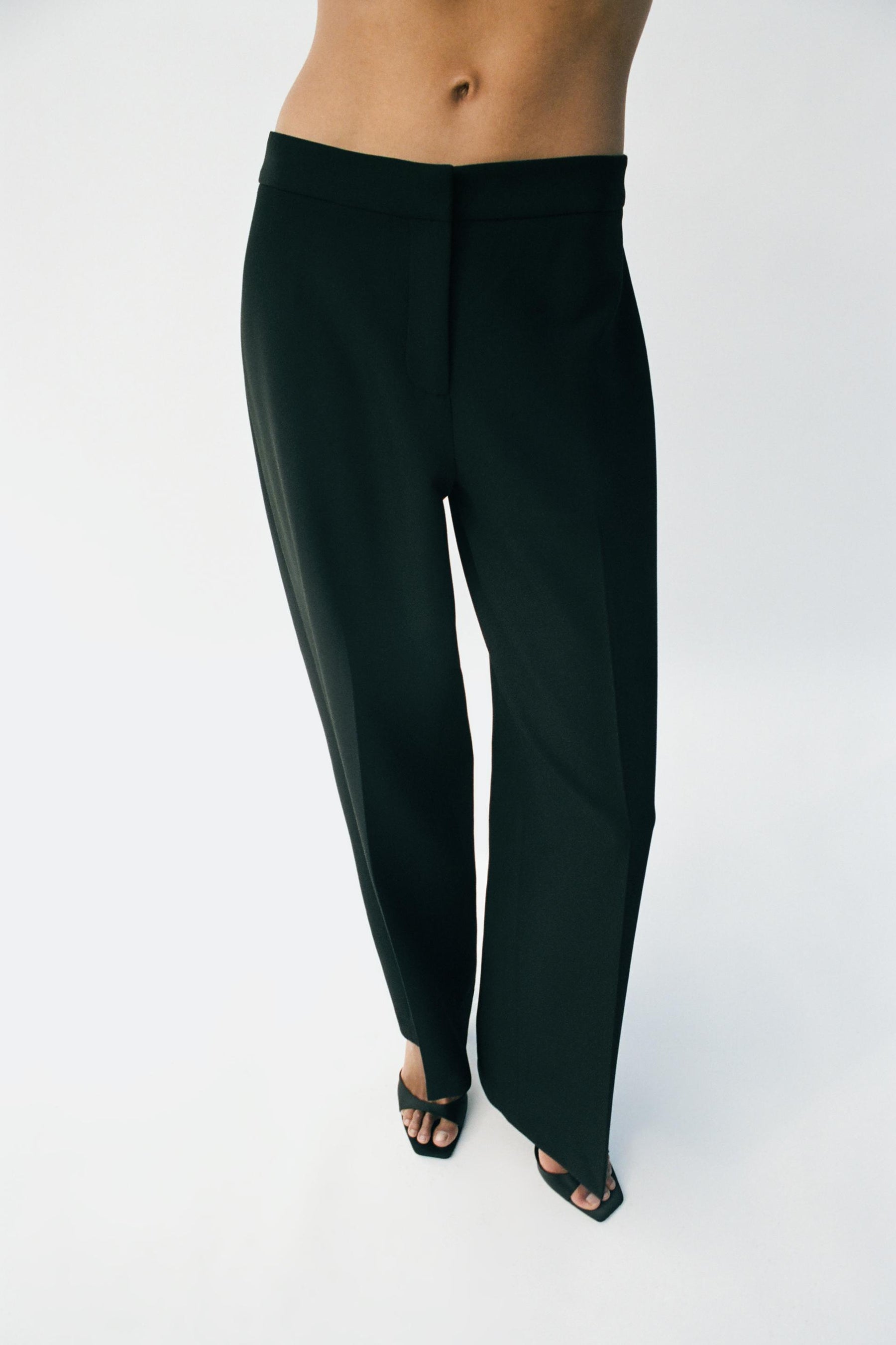 Straight-leg High-waist Trousers