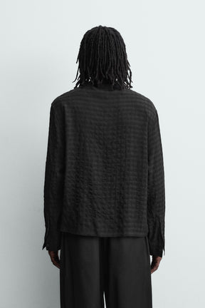 FLUID TEXTURED POLO SHIRT - Image 3