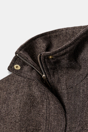 Herringbone Bomber Jacket