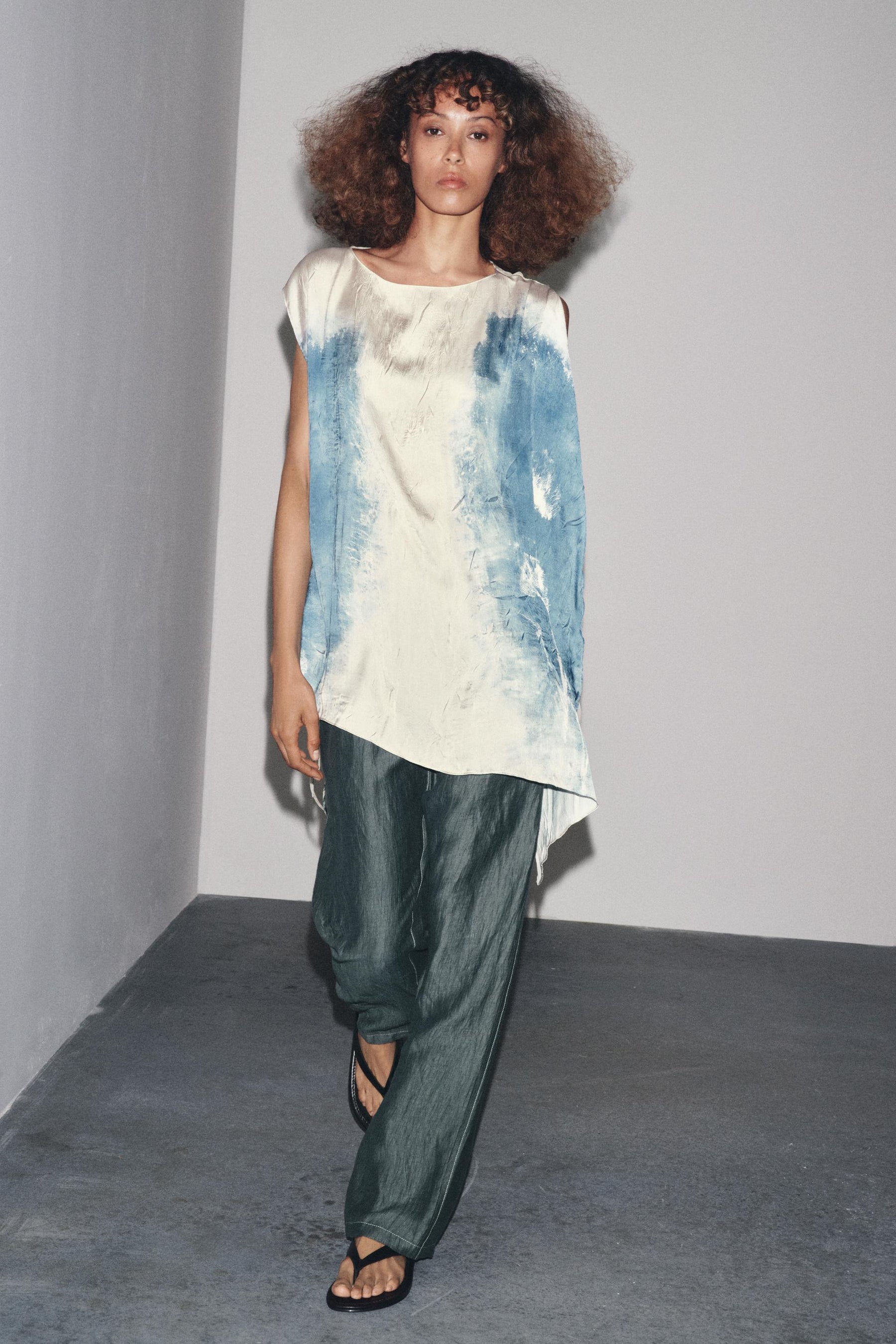 LINEN BLEND TROUSERS