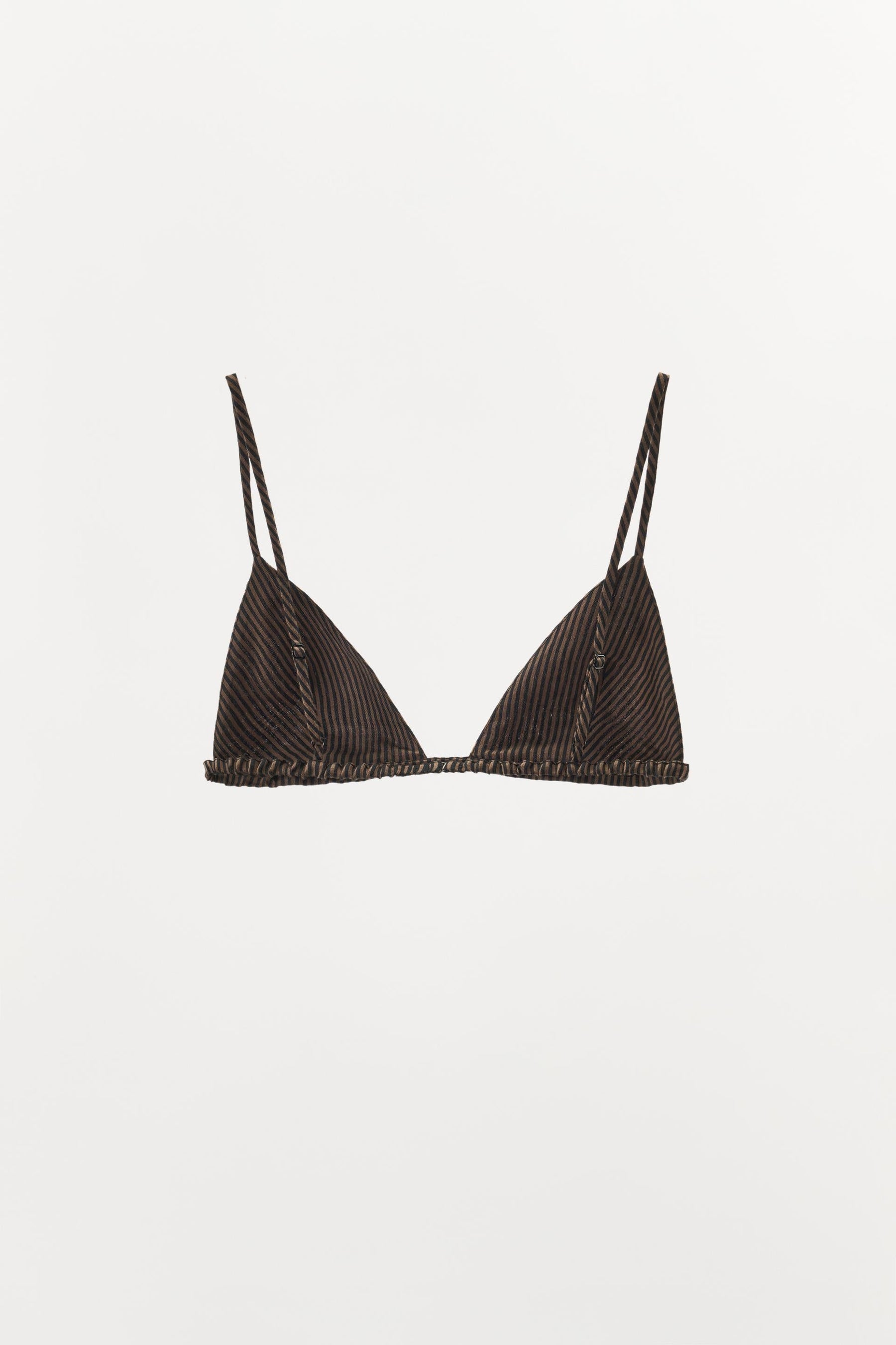 Striped Linen Blend Bra