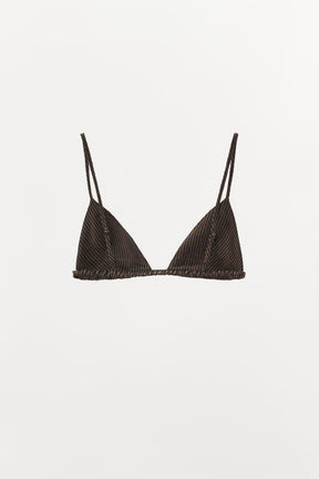 Striped Linen Blend Bra