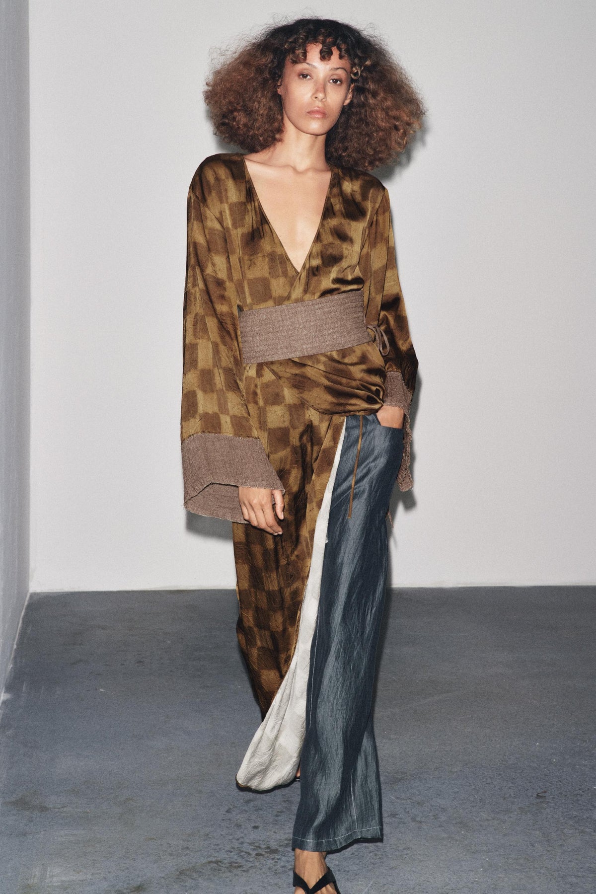 Check Print Dress