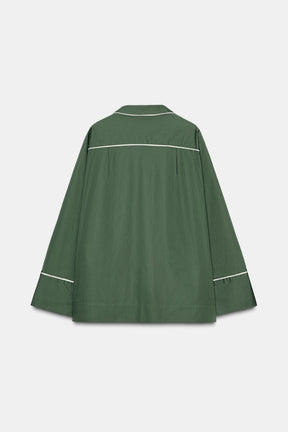CONTRAST POPLIN SHIRT
