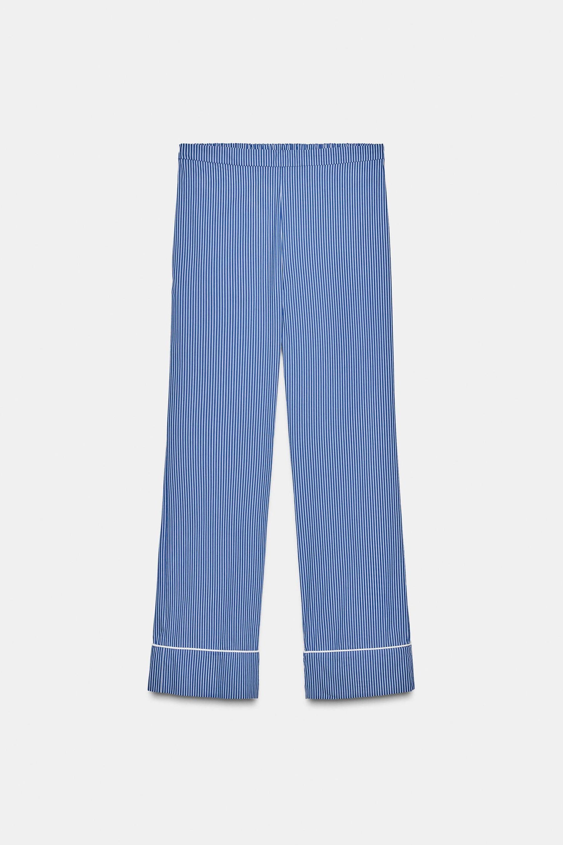 STRIPED PYJAMA-STYLE TROUSERS