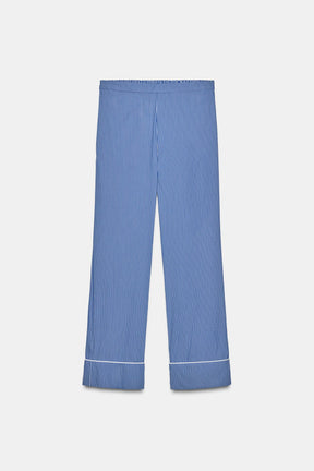 STRIPED PYJAMA-STYLE TROUSERS