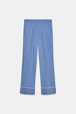 STRIPED PYJAMA-STYLE TROUSERS