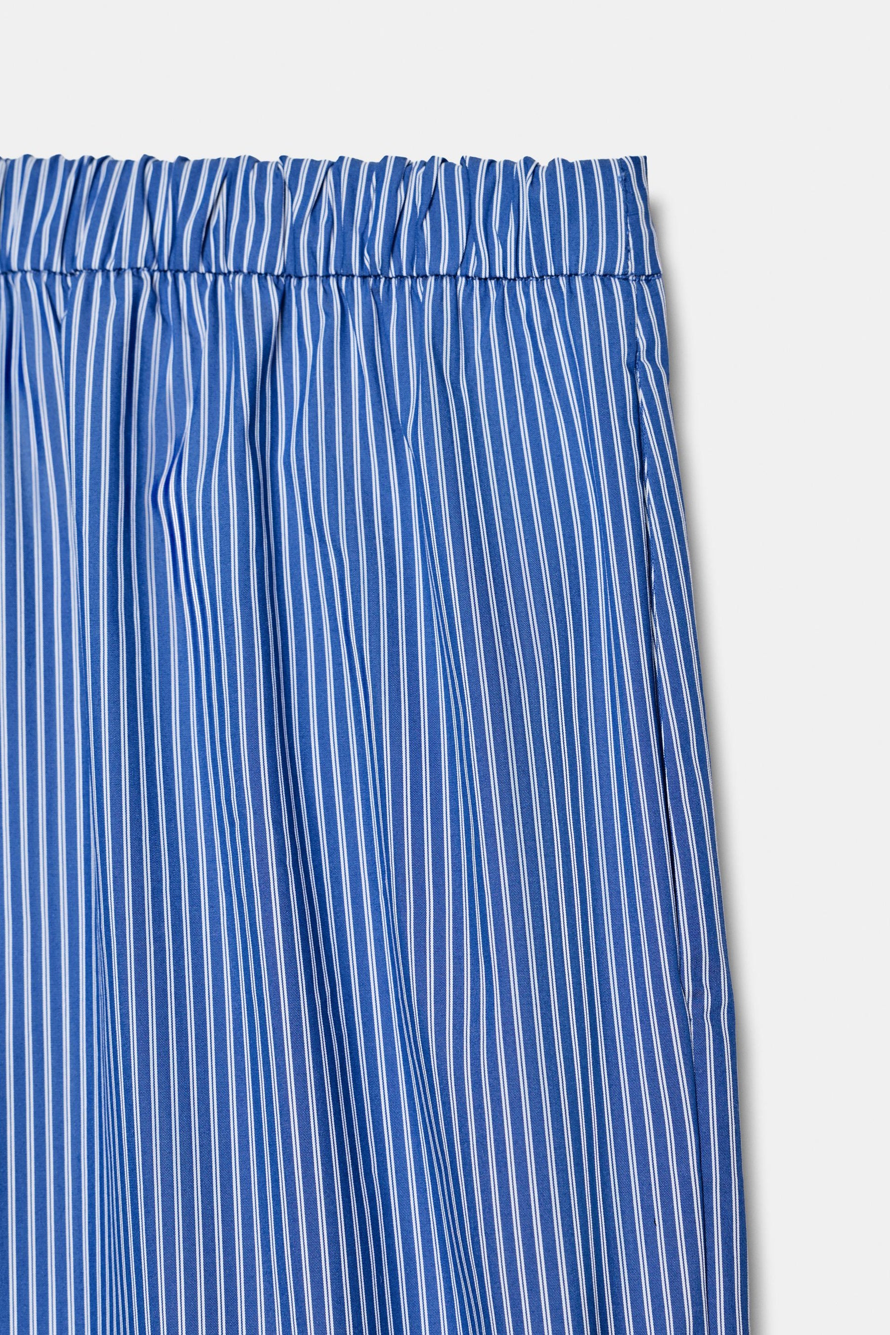 STRIPED PYJAMA-STYLE TROUSERS