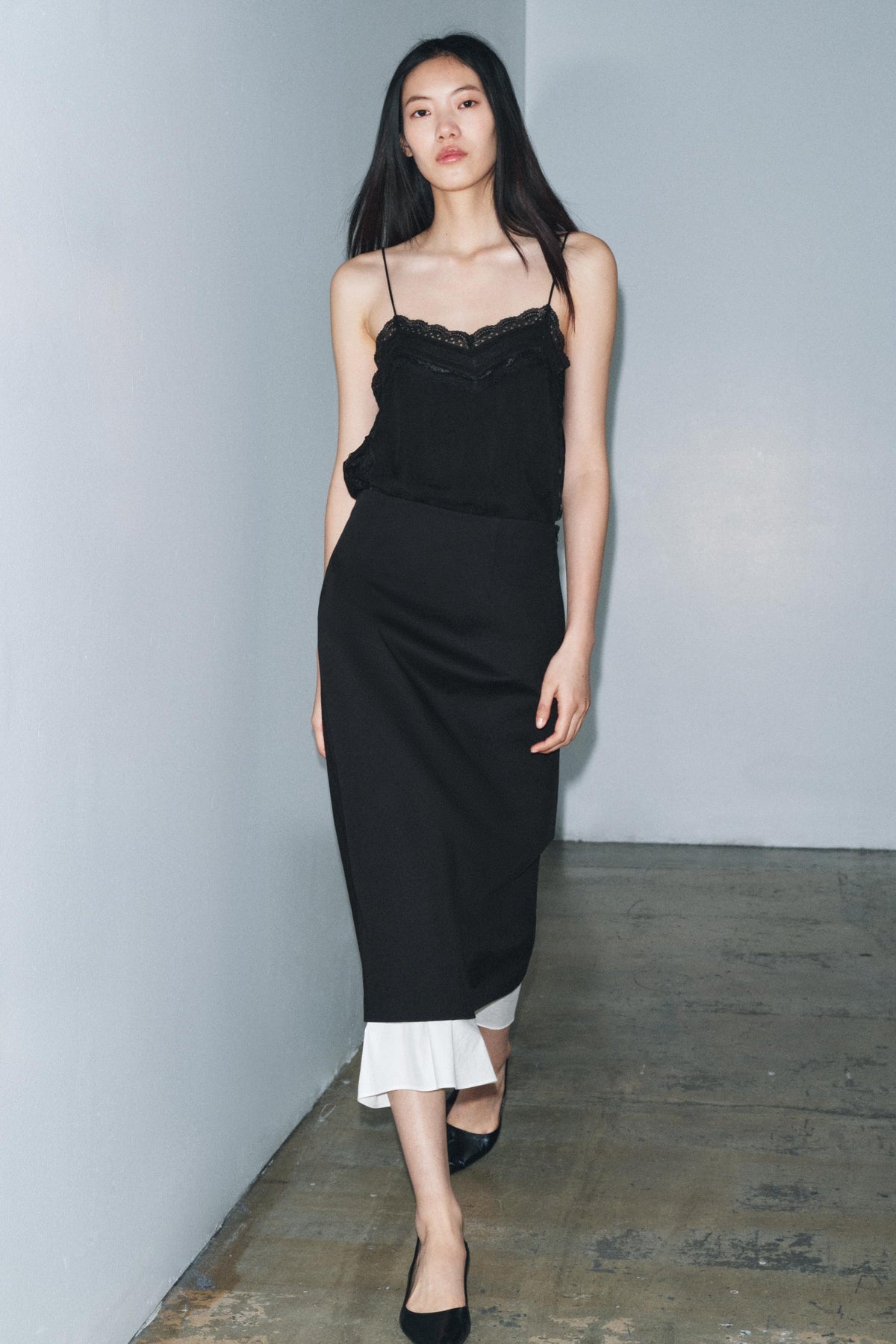 Contrast Skirt