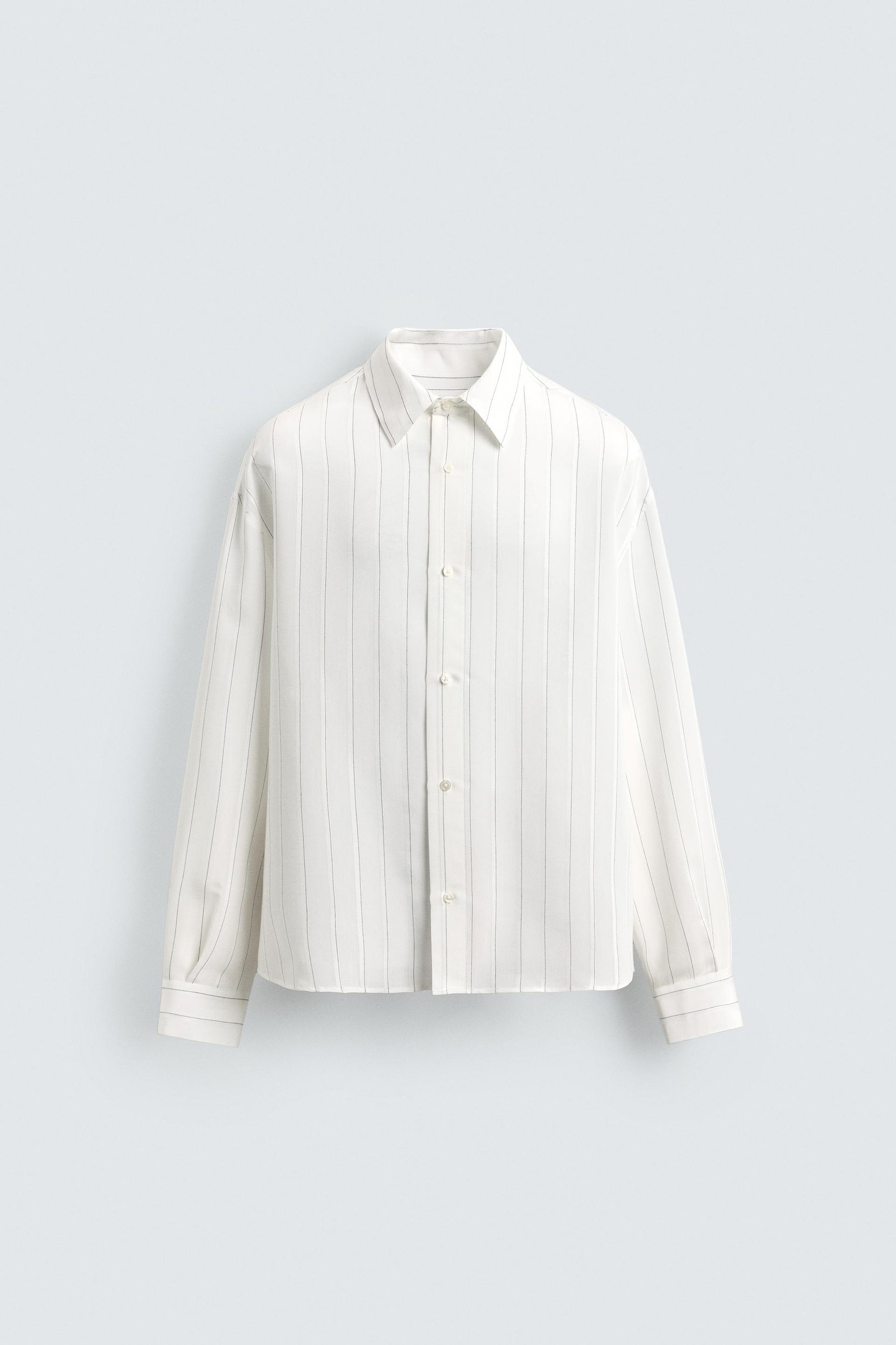 STRIPED FLOWING SHIRT - Image 6